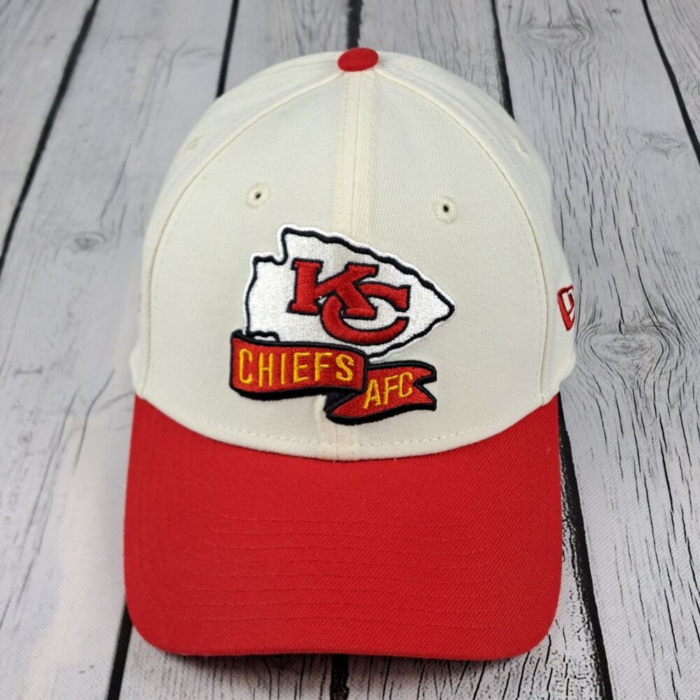 Kansas City Chiefs Hat Cap New Era 39Thirty Fitted Stretch Small-Medium